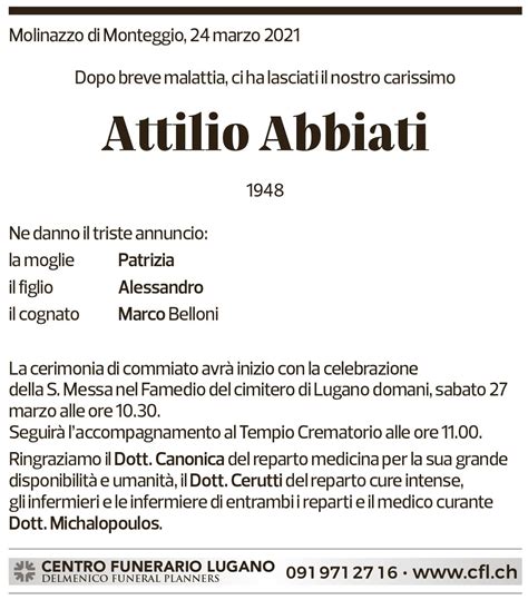 funerali in ticino oggi.